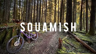 No snow on these Squamish tech trails