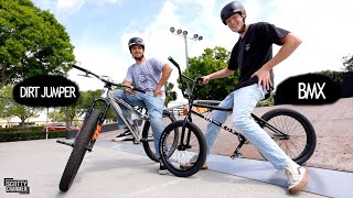 Dirt Jumper vs BMX 'Skatepark Jib' Game Of Bike