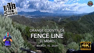 MTB Riding Fence Line, El Moro, March 15, 2024...