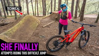 KARA FINALLY ATTEMPTS TO RIDE THIS DIFFICULT...