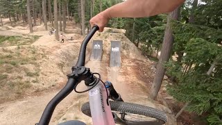 MTB Riding On Huge Slopestyle Jumps! - Lizzy...