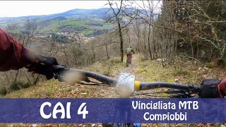 discesa lungo la cresta - sentiero CAI 4 di...