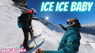 ICE ICE BABY down the Saudan Couloir at...