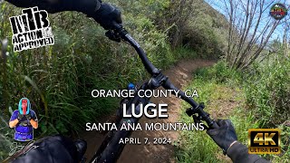 MTB Riding The Luge, Santa Ana Mountains, CA,...