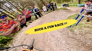 BEST DOWNHILL TRACK I HAVE RACED AT TIDWORTH...