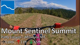 Mount Sentinel Summit - Patty Canyon -...