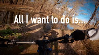 A quick rip through the single track at...