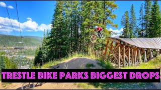 Trestle bike parks biggest drops | Banana Peel
