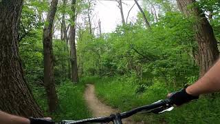 SIUE Mountain Bike Trails - Trail 4 (part 1 of 2)