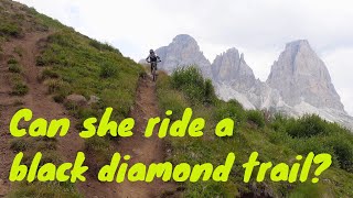 Exploring canazei on mtb, can my wife ride a...