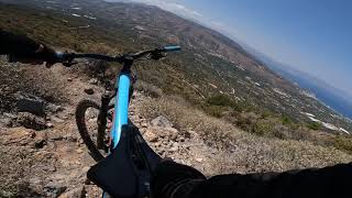 Riding the best trail trail in Crete! Thrypti...