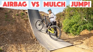 RIDING THE NEW AIRBAG AND MULCH JUMP AT THE...