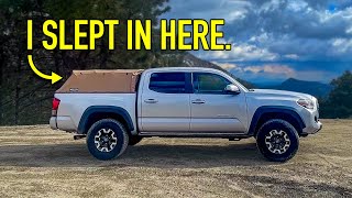 Camping in My Short Bed Tacoma
