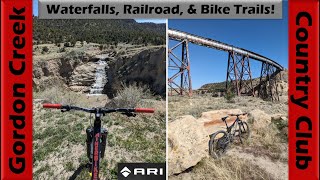 Gordon Creek Falls & Utah Railway Trestle...
