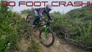 Falling off a 30 foot cliff! Hitting a Gnarly...
