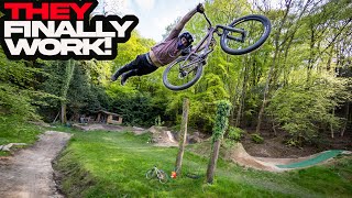 THE BACK GARDEN DIRT JUMPS FINALLY WORK! ...