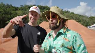 PREHISTORIC CREATURES ON THE CRANKWORX CAIRNS...