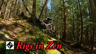 Steep, technical MTB trail in Squamish, BC -...