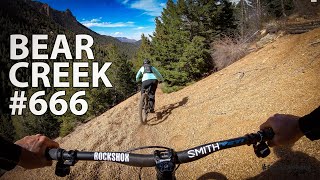 Riding Bear Creek #666 in Colorado Springs...