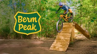 Riding Berm Peak’s sketchy features in...