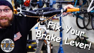 How do I Fix my Brake Lever Touching my...