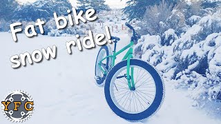 First Snow Ride on the Cheap Fat Bike