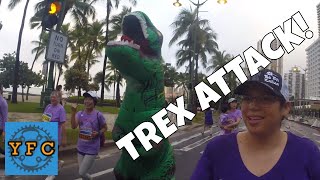 Dinosaur Attack! Kalakaua Merrie Mile 2018!