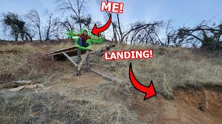 Building A HUGE MTB Drop In My BACKYARD! |...