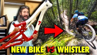 Testing my new bike on a Whistler Double...