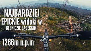 Zjazd ze szczytu Beskidu Sądeckiego i jego...