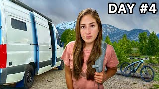 I Survived Solo Van Camping to ride this Bike Park