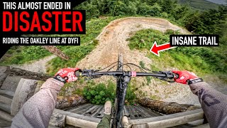 ATTEMPTING THE OAKLEY LINE AT DYFI BIKEPARK...