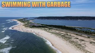 Sandy Hook Beach Got Garbage Floating