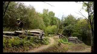 Jump/freeride trail in quebec city