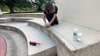 Building a D.I.Y ledge in the STREETS!