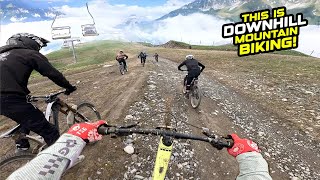 THIS IS WHAT DOWNHILL MOUNTAIN BIKING IS ALL...
