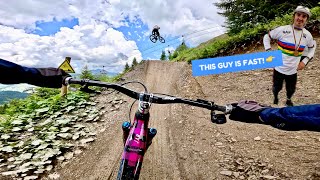 FOLLOWING A MTB WORLD CHAMP AN OLD SKOOL LEDGE...