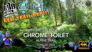 MTB Riding Alpine Trail, Chrome Toilet,...