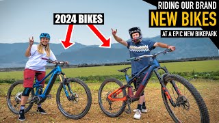 RIDING OUR BRAND NEW BIKES AT AN EPIC NEW...