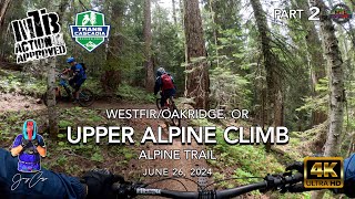 MTB Riding Alpine Trail, Upper Trail Climb,...