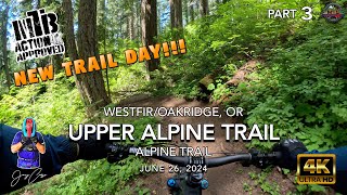 MTB Riding Upper Alpine Trail,...