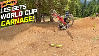 GNARLY PRACTICE - LES GETS DOWNHILL WORLD CUP...