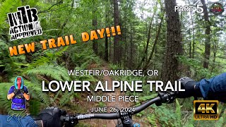 MTB Riding Lower Alpine Trail, Middle Piece,...