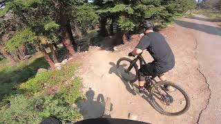 Martis Peak - a slabby rocky Tahoe downhill trail