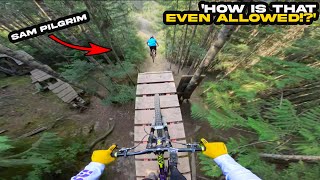 This Bikepark is WILD!  Unknown Downhill Laps...
