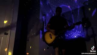 Playing my acoustic guitar 