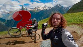 Vallée Blanche au 2 alpes bike park ⛰️...
