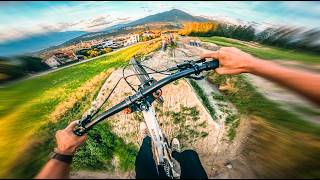 SCARY BIG Slopestyle Line auf DH Bike!...