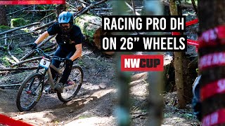 Racing Pro Downhill on a 2007 Iron Horse...