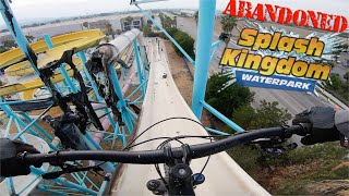 DEADLY WATERSLIDE MTB RIDE! Abandoned Waterpark